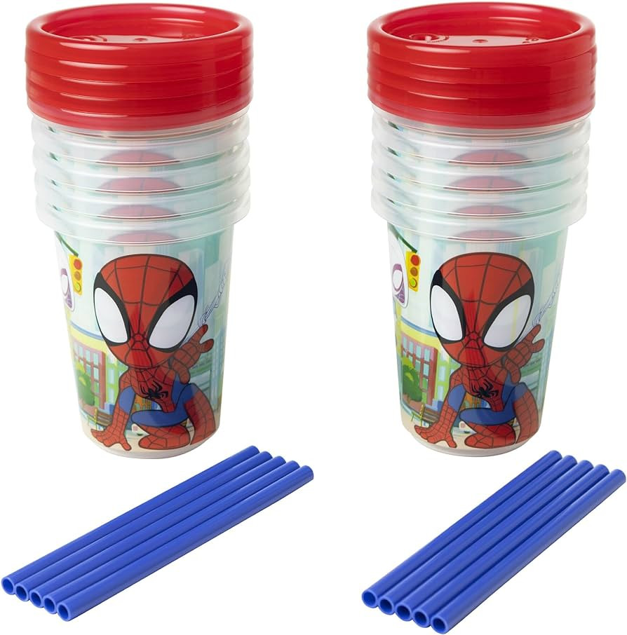 The First Years Spidey and His Amazing Friends Take & Toss Toddler Straw Cups - Spill Proof Toddl... | Amazon (US)