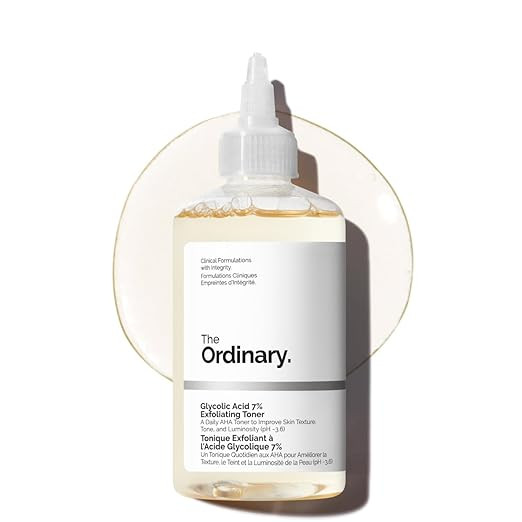 The Ordinary Glycolic Acid 7% Exfoliating Toner, Brightening and Smoothing Daily Toner for More E... | Amazon (US)