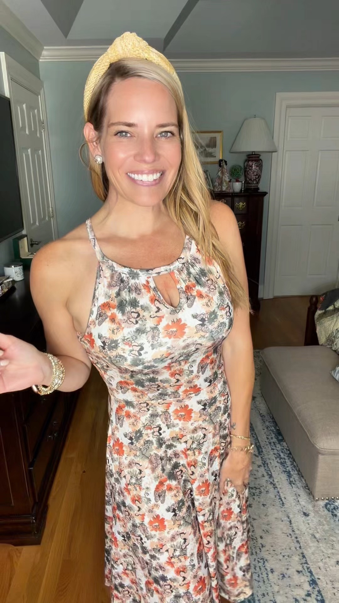 Built-In Bra Floral Dress + Western Boots 🤠🌾

The perfect transition-to-fall outfit! 🤎 This floral dress has a built-in bra, making it as comfortable as it is flattering. The soft neutral floral print pairs perfectly with tall western boots for an effortless look that’s ready for everything from weekend outings to country concerts, fall festivals, or brunch with friends. I finished it with a raffia headband, pearl accessories, and layered bracelets for a feminine touch. ✨

This is one of those easy throw-on-and-go dresses you’ll wear on repeat. The built-in bra means one less thing to think about, and the flattering fit makes it a wardrobe favorite. Everything I’m wearing is linked!

built in bra dress, floral mini dress, western boots outfit, fall transition outfit, country concert outfit, neutral floral dress, comfy everyday dress, western chic style, cowboy boots outfit, casual fall fashion, effortless style, raffia headband, pearl jewelry, Amazon fashion finds, LTK fashion.

#LTKOver40 #LTKmomlife #LTKootd