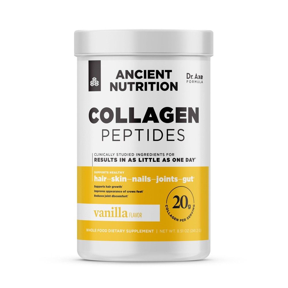 Ancient Nutrition Collagen 12 Servings Peptides Powder - Vanilla - 8.5oz | Target