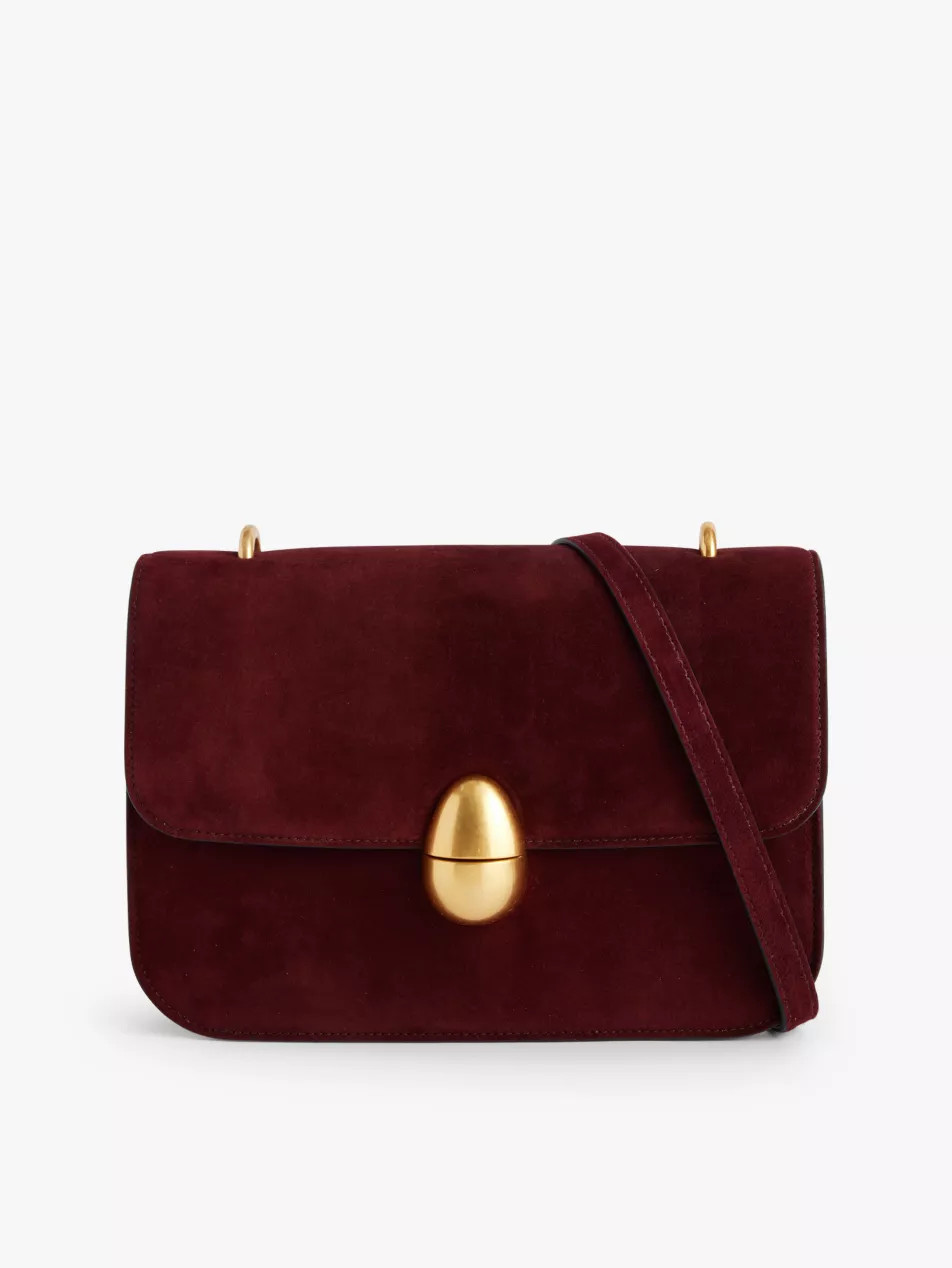 Phoenix adjustable-strap suede cross-body bag | Selfridges