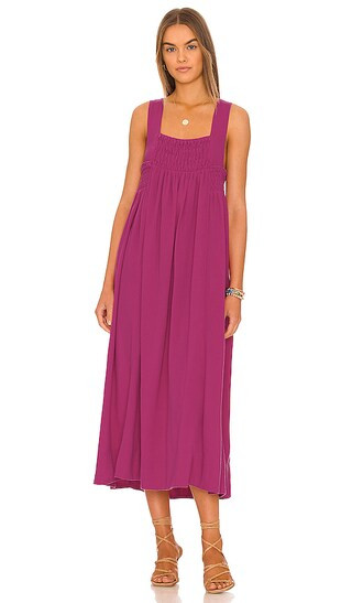 Delphine Midi Dress in Raspberry Sherbet | Revolve Clothing (Global)