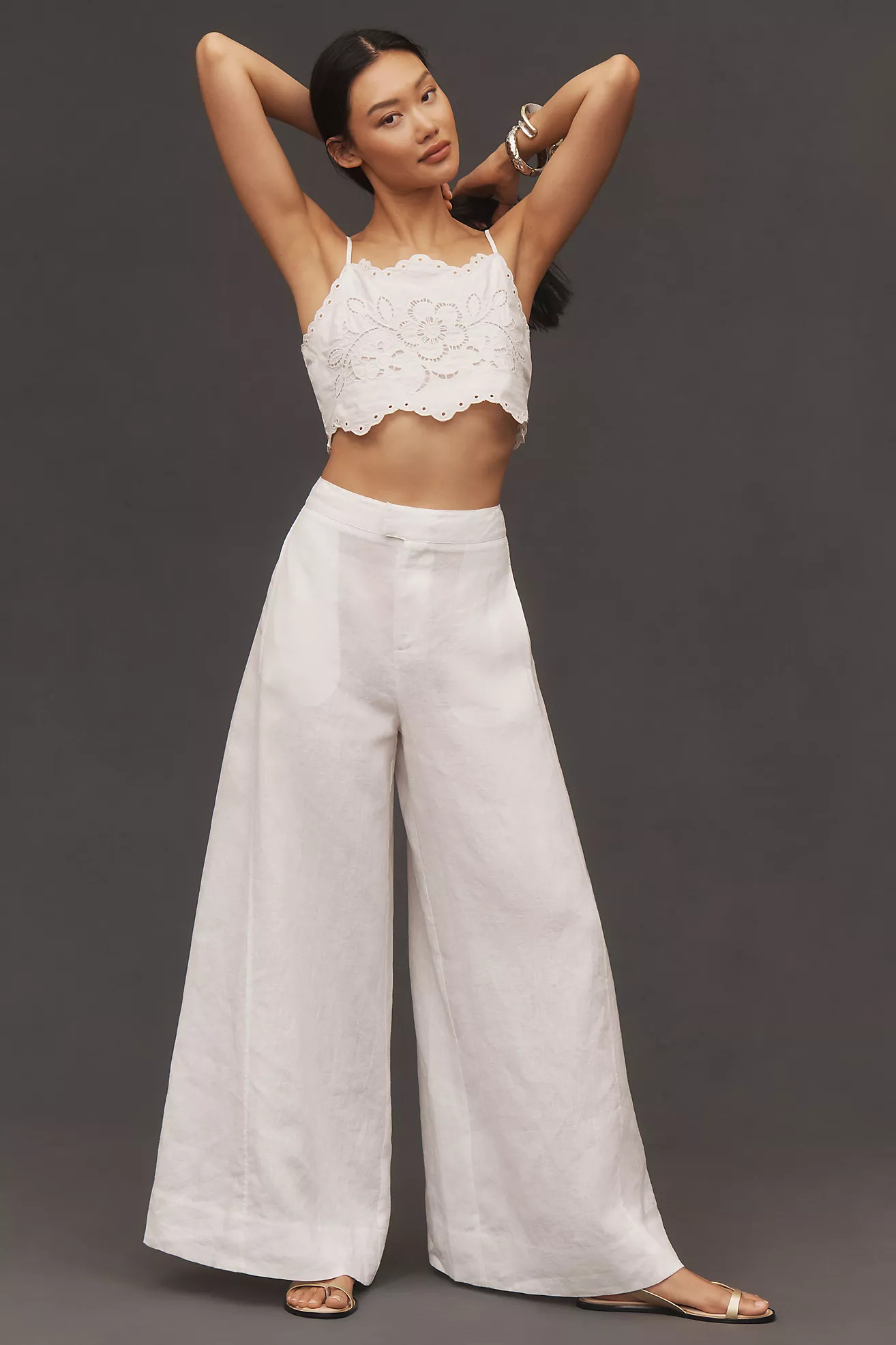 By Anthropologie Linen Palazzo Pants | Anthropologie (US)