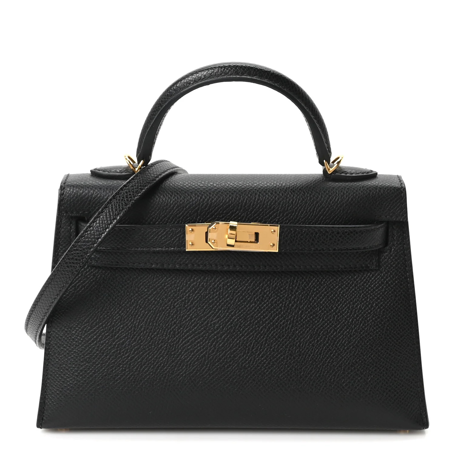 Hermes Epsom Mini Kelly Sellier 20 Black 1962131 | FASHIONPHILE (US)