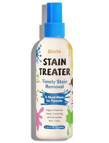 Giotto Stain Treater Spray – 1.75oz Stain Remover For Baby Clothes Laundry, Enzyme Fabric Treatment for Food, Oil, Blood, Coffee & Underwear Stains– Unscented & Travel-Friendly | Amazon (US)