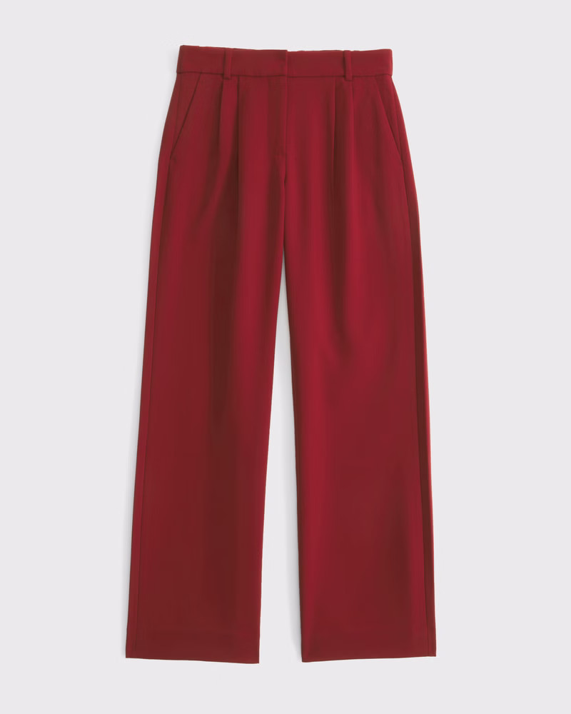 A&F Sloane Low Rise Tailored Wide Leg Pant | Abercrombie & Fitch (US)