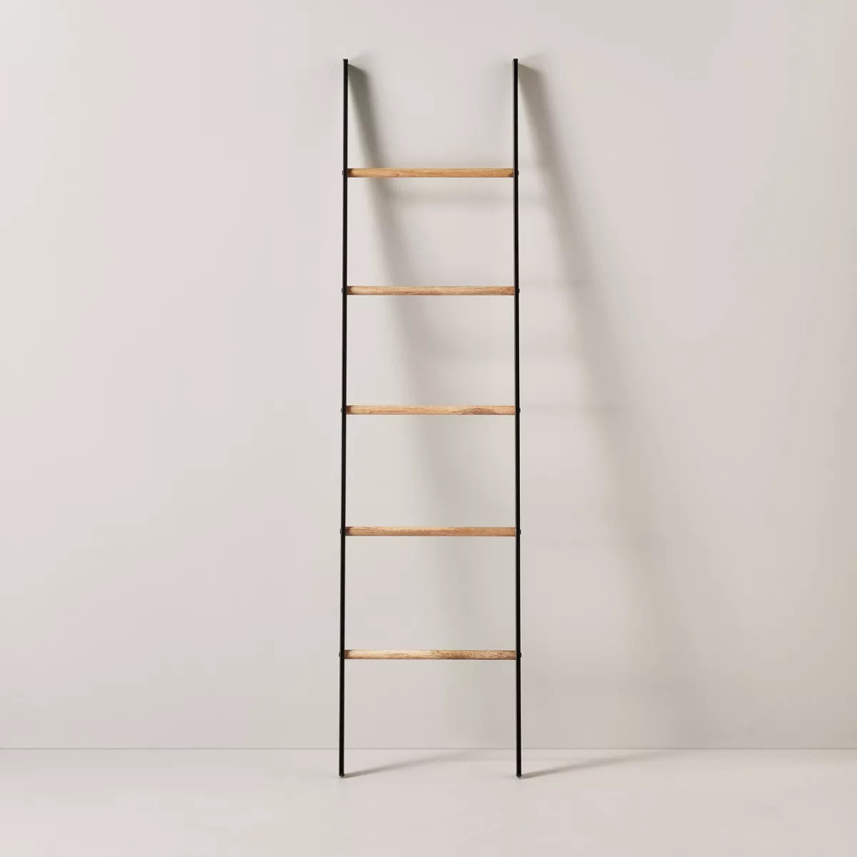 6' Wood & Steel Blanket Ladder Black/Natural - Hearth & Hand™ with Magnolia: Farmhouse Style, N... | Target