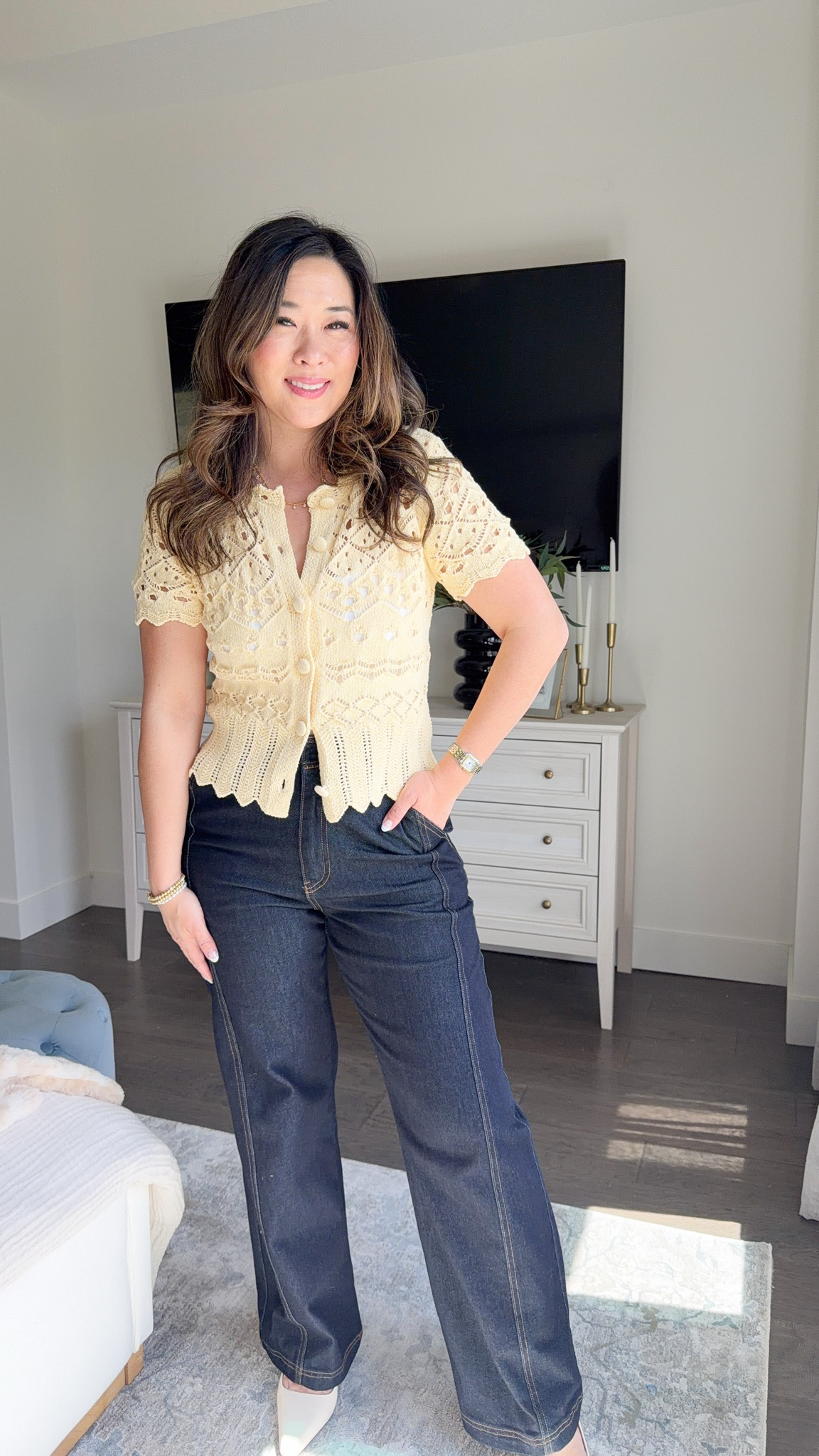 Macy’s Spring Sale
Cardigan: Medium
Jeans: 29