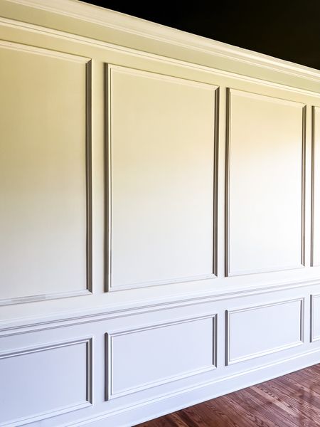 Change the look of traditional wainscoting with a modern update. Add picture frame moulding above chair rails to complete the look. Supplies needed to get this simple DIY project done in a weekend. Base cap trim, miter saw, wood glue and brad nailer get this project done in no time. #diyaccentwall #pictureframemoulding #roommakeover 

Follow my shop @Simply2Moms on the @shop.LTK app to shop this post and get my exclusive app-only content!

#LTKunder50 #LTKunder100 #LTKhome