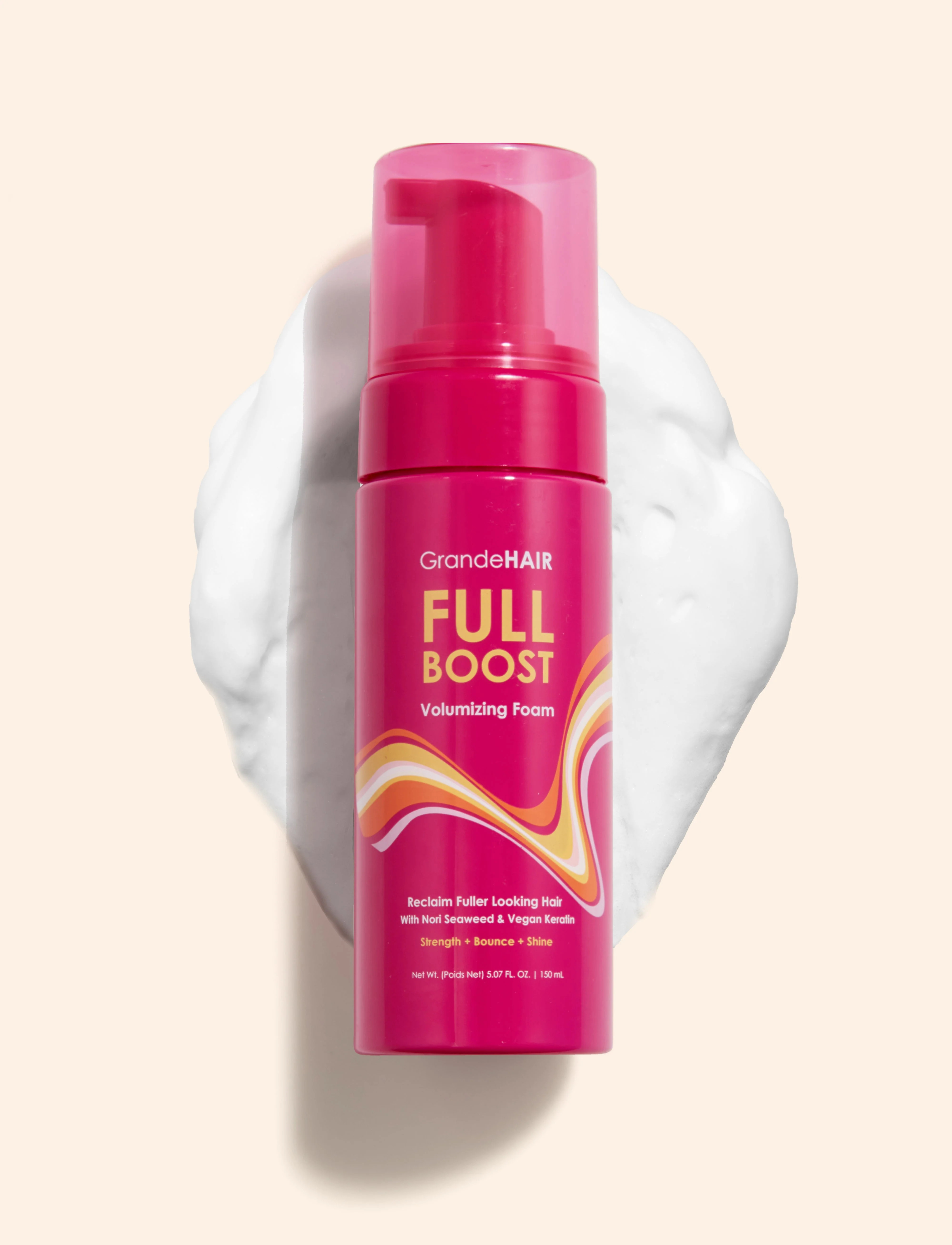 GrandeHAIR Full Boost Volumizing Foam | Grande Cosmetics, LLC