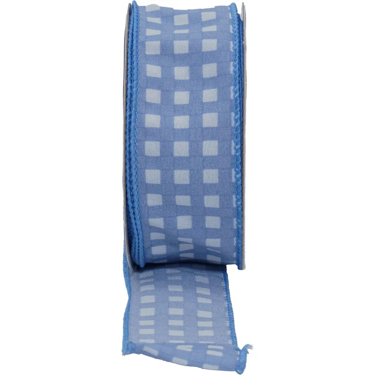 Gingham Ribbon, Blue and White, 18', by My Texas House | Walmart (US)