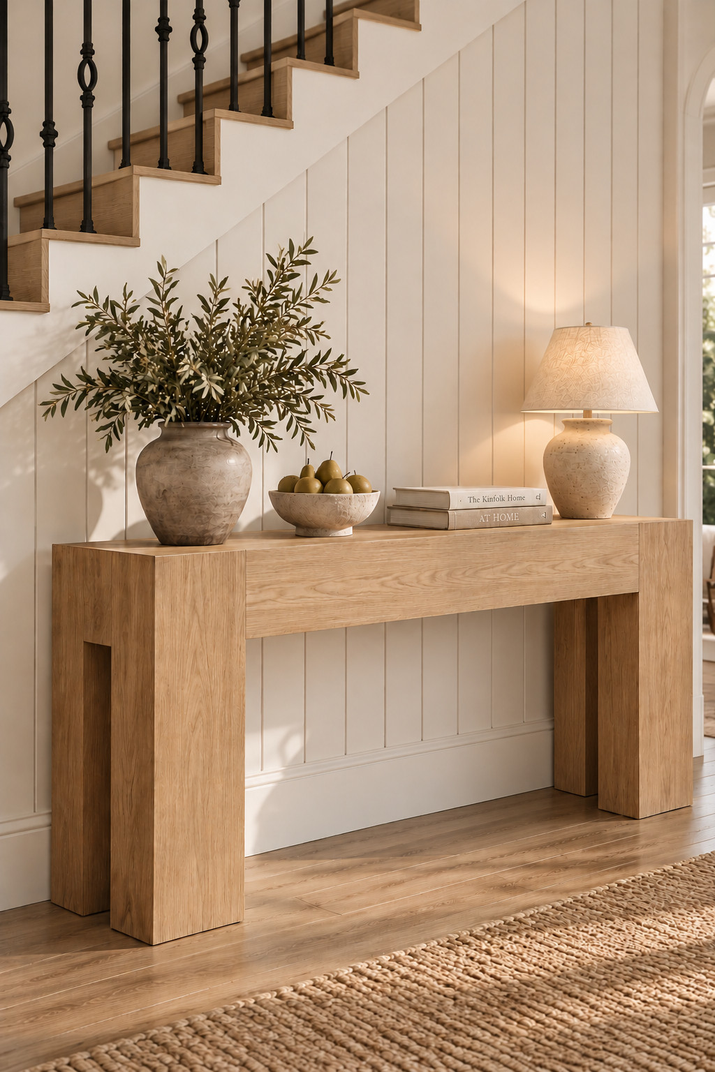 A statement console table on sale under $300 is such a good find for a large entryway or living room. 🤎
This 80-inch farmhouse console table has the scale for a foyer, hallway, or behind a sofa, with a warm wood finish that makes the space feel polished without looking overly formal.

#ConsoleTable #FarmhouseDecor #EntrywayDecor #LivingRoomDecor #FoyerDecor #HomeDecorFinds
