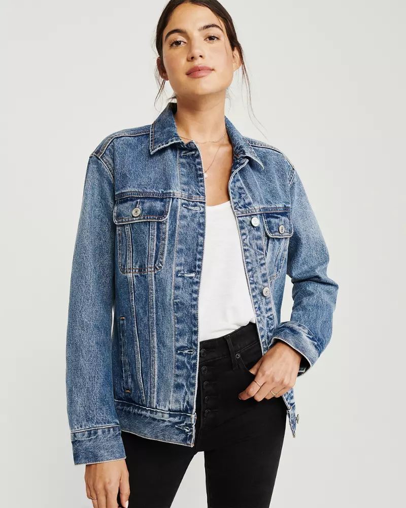 Oversized Denim Jacket | Abercrombie & Fitch US & UK