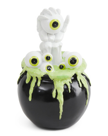 10.5in Cauldron With Eyeballs | TJ Maxx