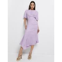 River Island Ruched Side Midi Dress-purple | Very (UK)