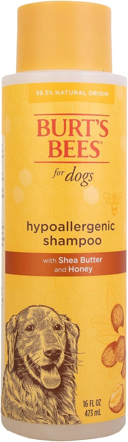 Burts Bees for Pets Hypoallergenic Dog Shampoo, Shea Butter Honey, 16 Fl Oz | Amazon (US)