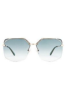 DIFF EYEWEAR Bree in Gold & G15 Gradient from Revolve.com | Revolve Clothing (Global)