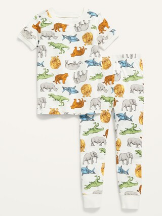 Unisex Printed Snug-Fit Pajama Set for Toddler & Baby | Old Navy (CA)