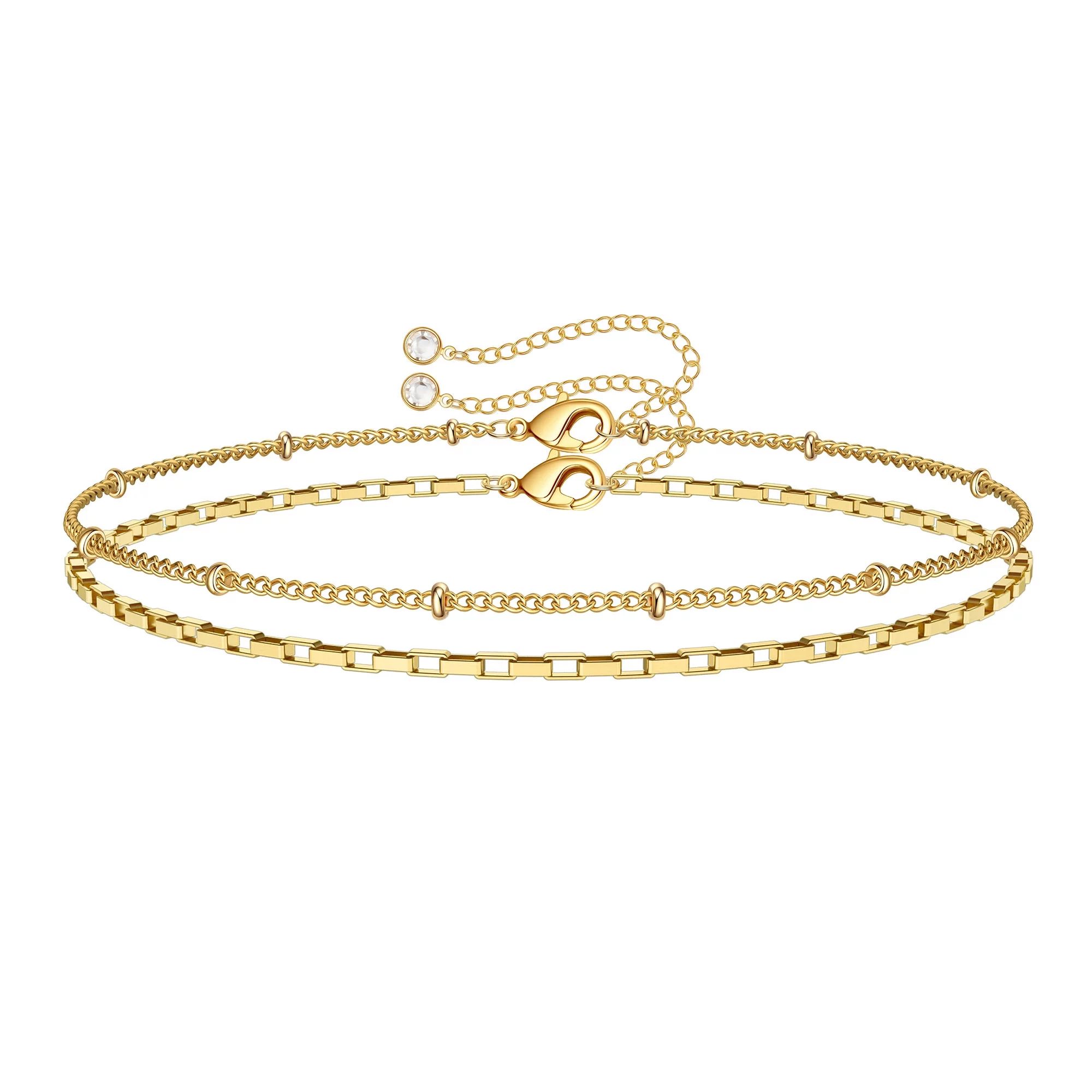 TINGN Gold Bracelets for Women 14K Gold Filled Gold Bracelets for Women Jewelry | Walmart (US)