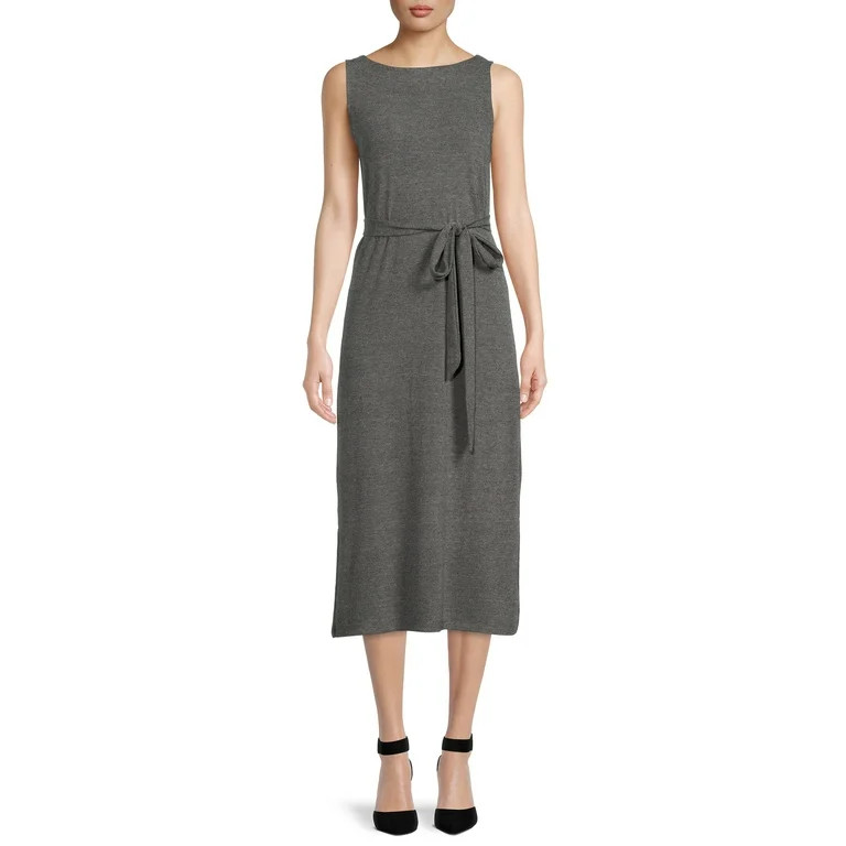 Time and Tru Women's Sleeveless Hacci Dress | Walmart (US)