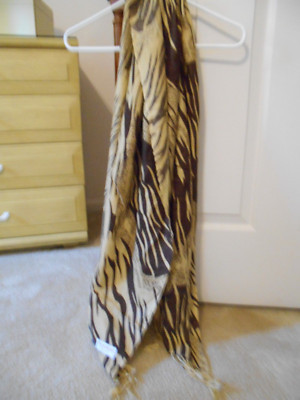 Pashmina woman's scarf shawl animal print | eBay US