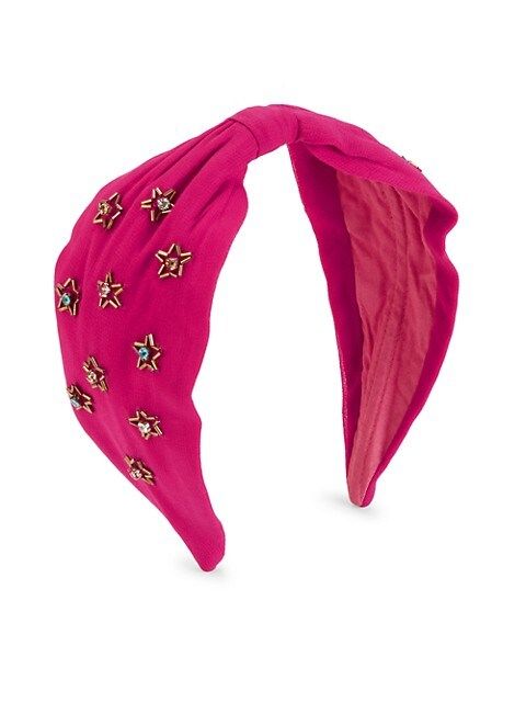 Star Embellished Pink Knotted Headband | Saks Fifth Avenue