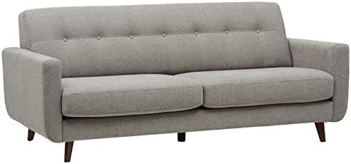 Amazon Brand – Rivet Sloane Mid-Century Modern Sofa Couch, 79.9"W, Pebble Grey | Amazon (US)