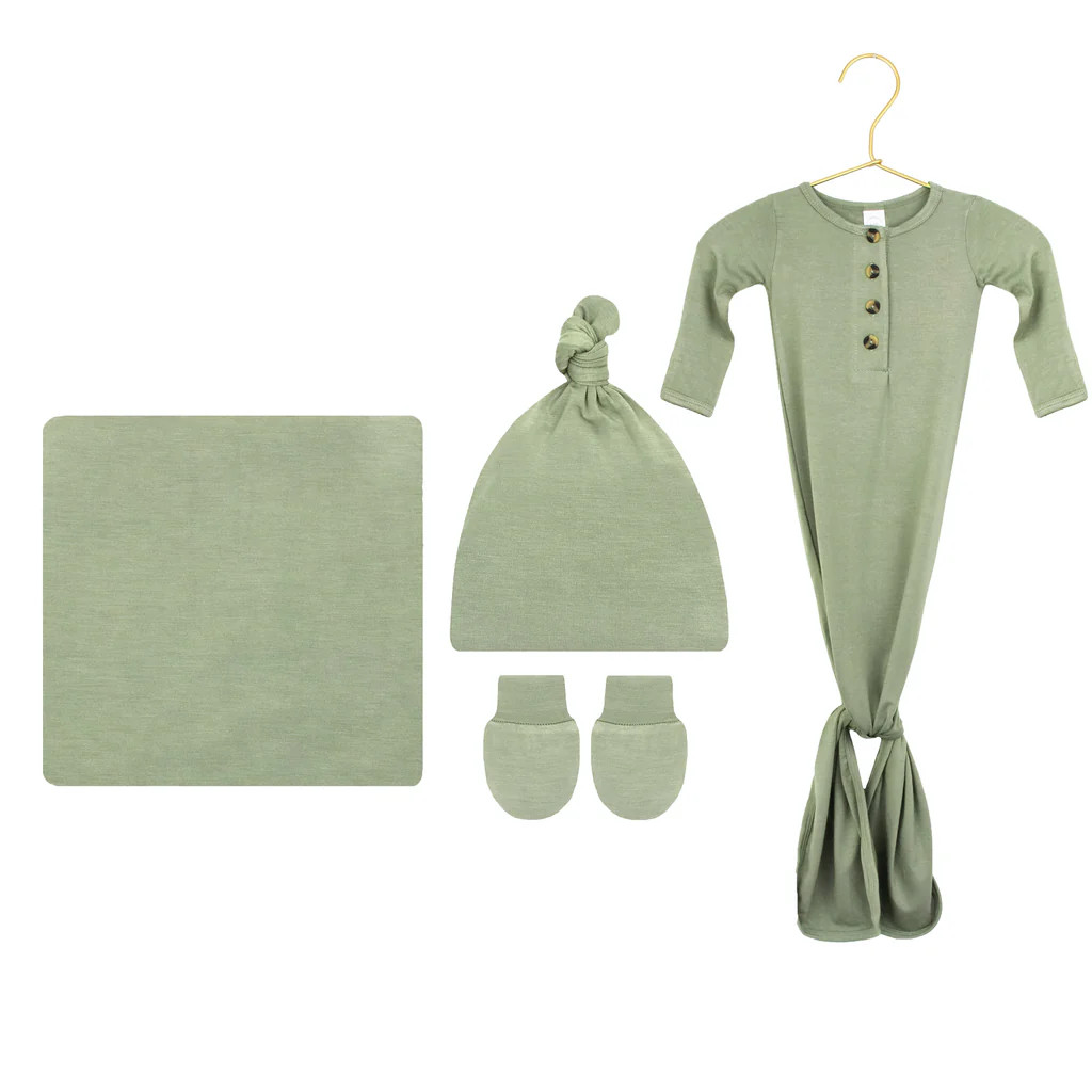 Marley Newborn Hat Bundle (Gown) | Lou Lou & Company