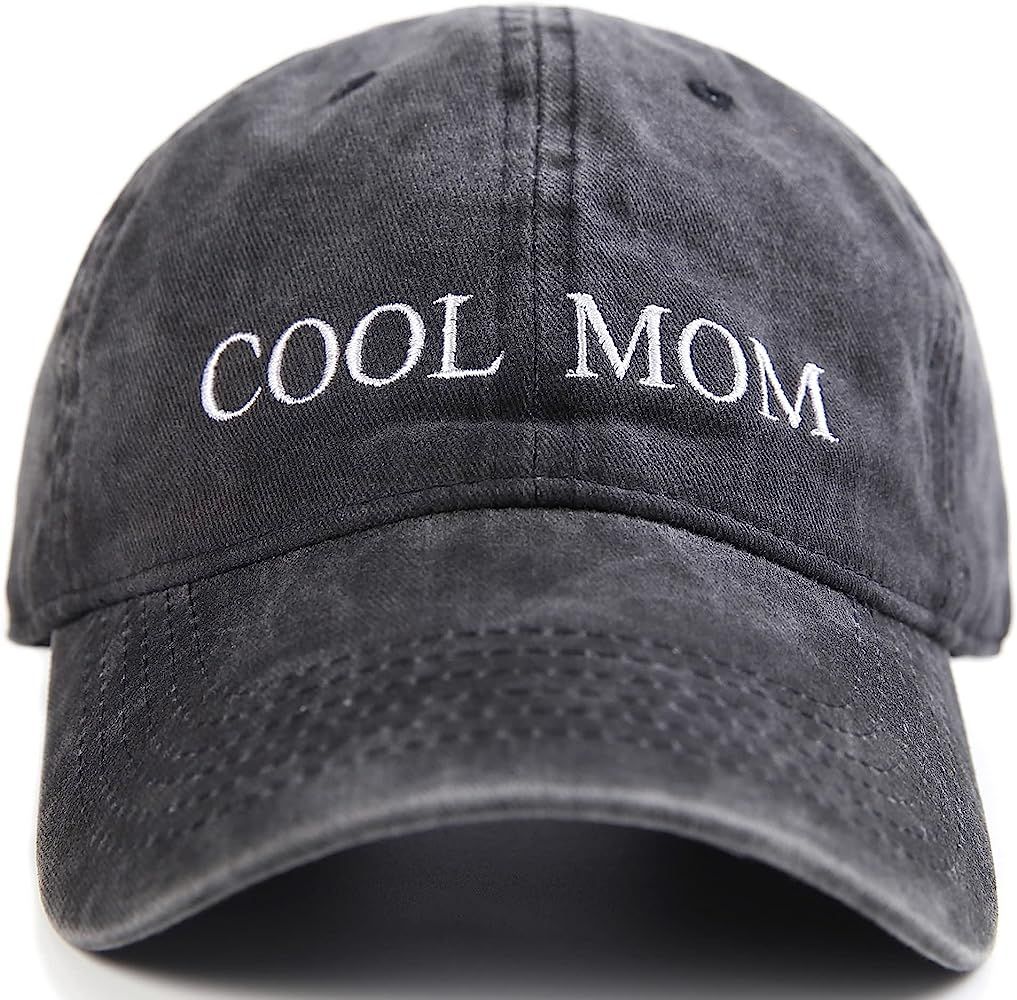 Lichfamy Cool Mom Hat, Denim Cotton Mama Hat, Embroidered Women Baseball Cap, Gifts for Mom Life ... | Amazon (US)