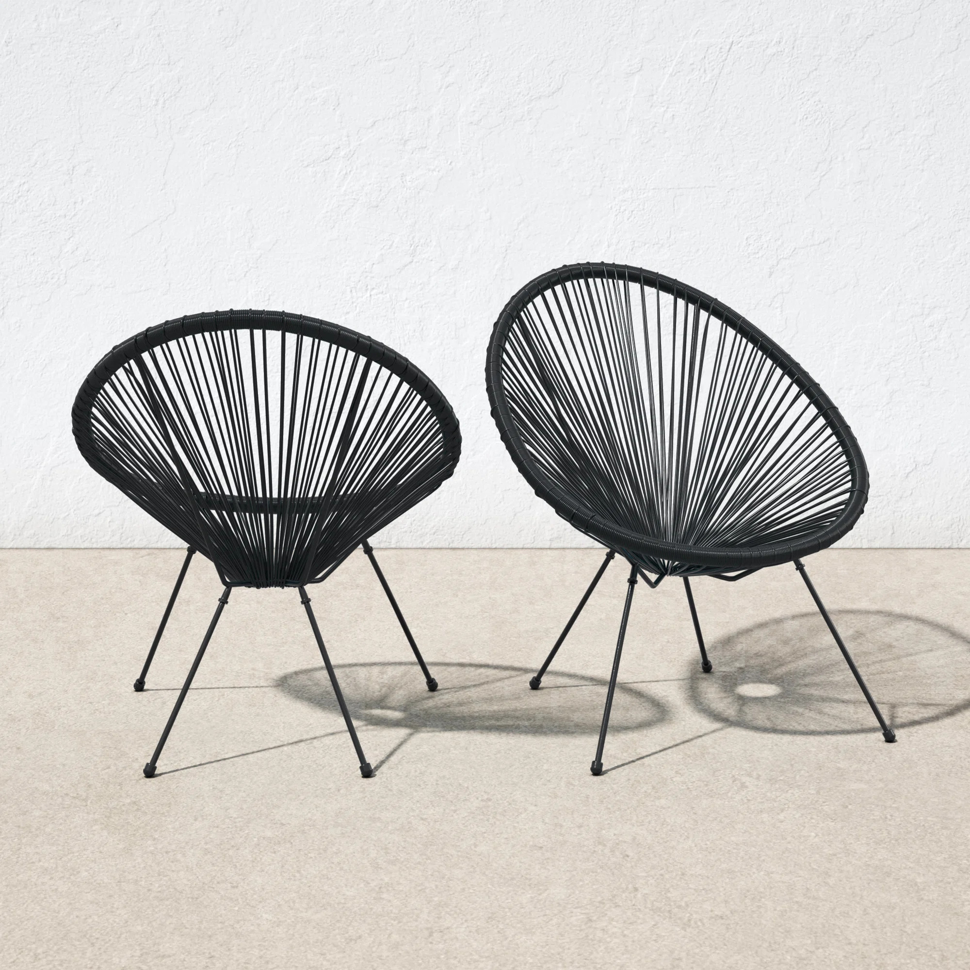 Wicker Premium All-Weather Wicker Outdoor Lounge Chair (Set of 2) | Wayfair North America