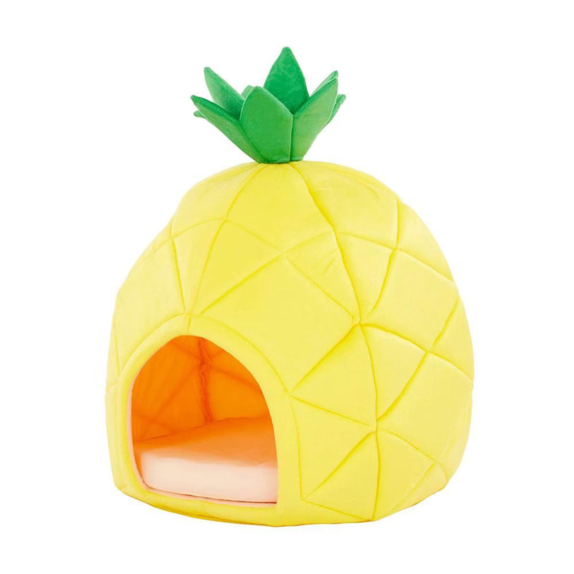 YML Pineapple Yellow Pet Bed, 16" D | Petco