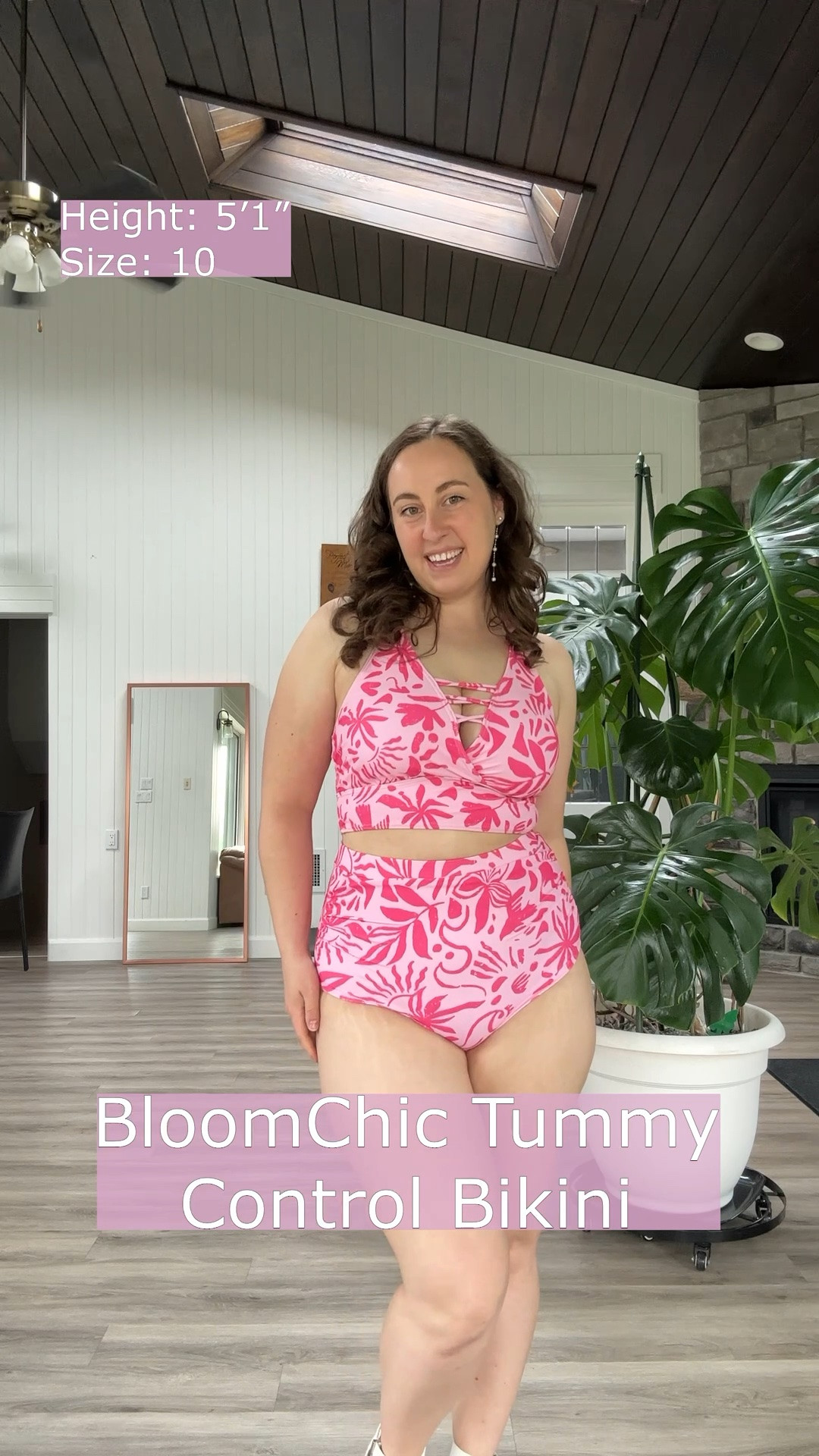 Looking for a bikini with tummy control built in? @Bloomchic  has you covered! This option is super high waisted with built in tummy control while still fitting comfortably. I love this super bright pink pattern too! #bloomchic #bloomchicswimwear #midsizefashion #swimsuit #tummycontrolswimsuit

#LTKmidsize #LTKplussize #LTKsummer
