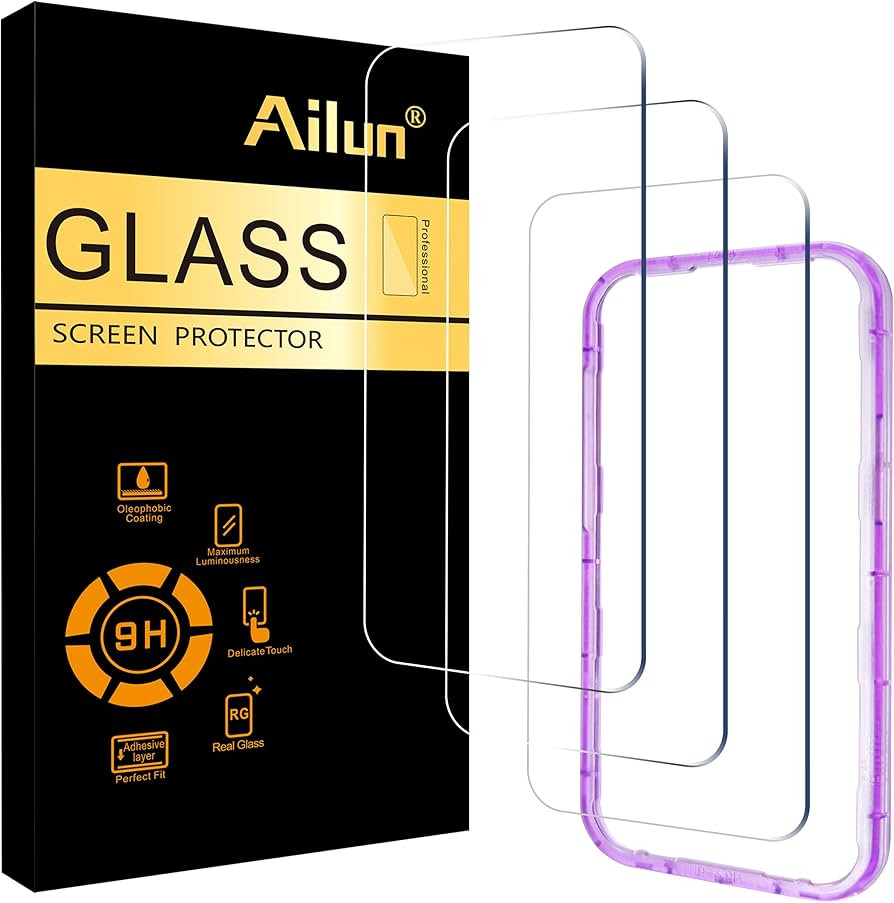 Ailun 3 Pack Screen Protector for iPhone 17 Pro Max [6.9 inch] with Installation Frame, Tempered ... | Amazon (US)