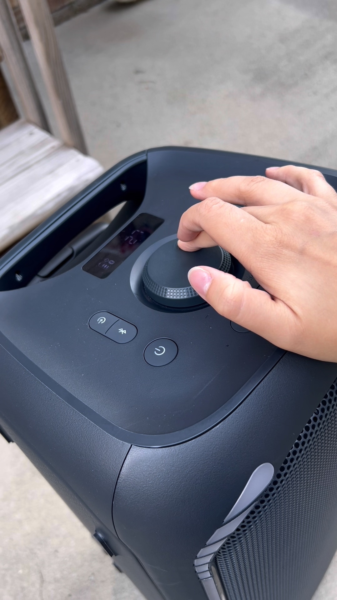 Huge Bluetooth speaker from Walmart - affordable and high quality. Perfect for cookouts, birthday parties, Christmas gatherings, Thanksgiving, baby shower, wedding, any event or holiday!
Highest volume is 30 and is great quality! LED lights and is on wheels for easy transportation! onn. brand.

#LTKHome #LTKVideo #LTKFamily