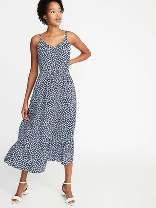 Fit & Flare Floral Cami Midi Dress for Women | Old Navy US