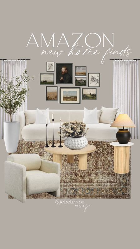 Wall art
Sofa
Planters
Area rug
Coffee table
Accent chair
Living room furniture 

#LTKunder50 #LTKhome #LTKunder100