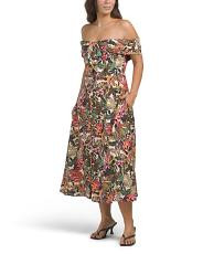 Linen Blend Chrissa Dress | TJ Maxx