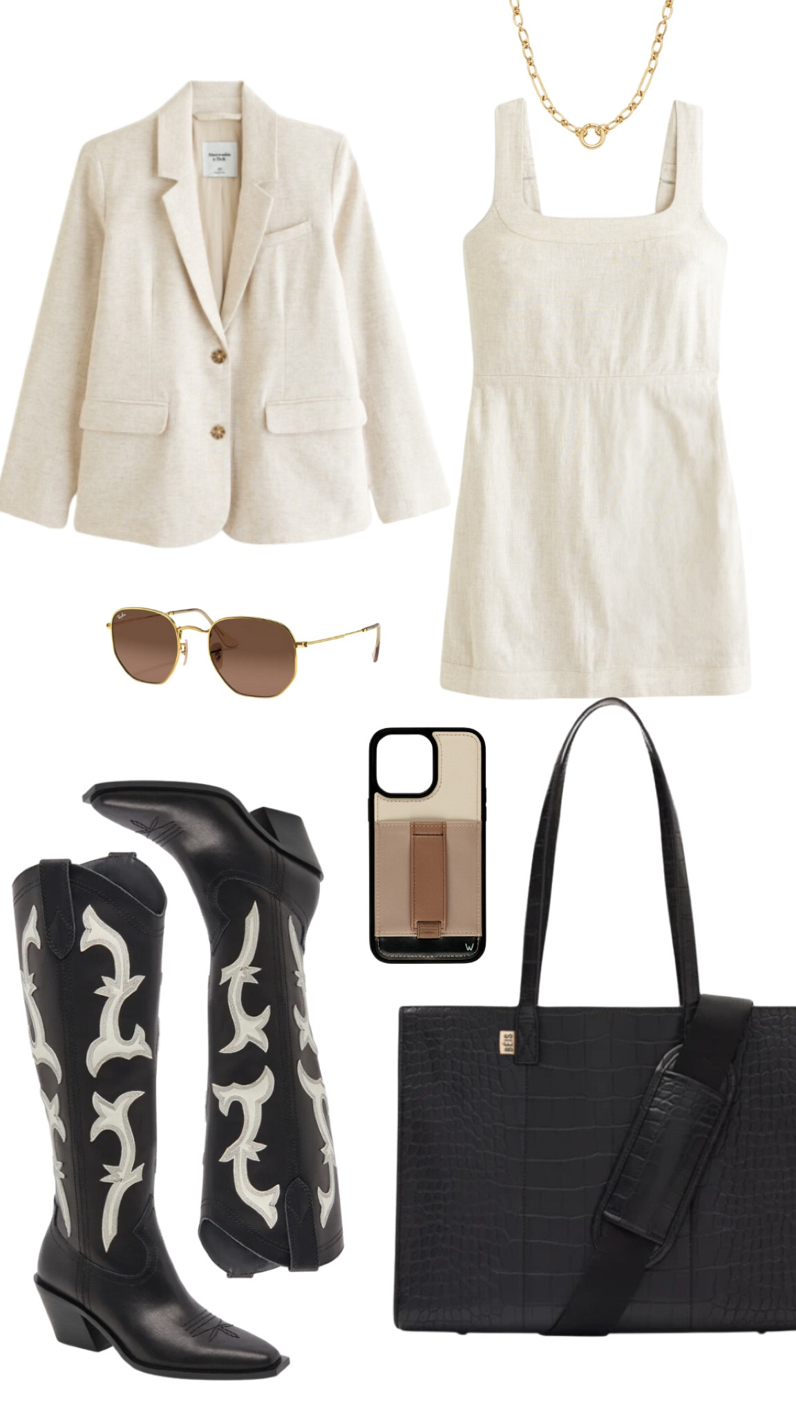 Neutral Outfit Inspo

Neutral outfit inspo, cowboy boots, corporate girly, office fits, Abercrombie, beis, work tote, Rayban sunglasses, beige, blazer, dress, cute iPhone case, Walli iPhone case, neutral fashion, elevated looks, women’s fashion, petite fashion, business casual

#LTKworkwear #LTKstyletip #LTKbeauty