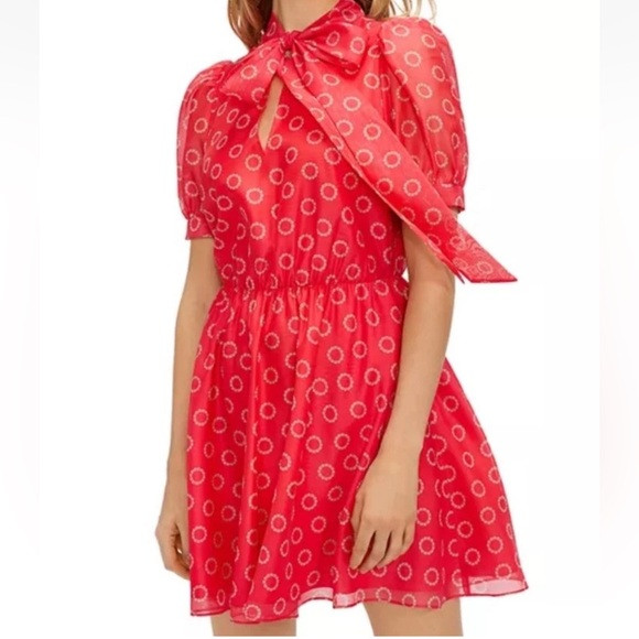 Ted Baker London Dress Size 5 Dotty Puffy | Poshmark