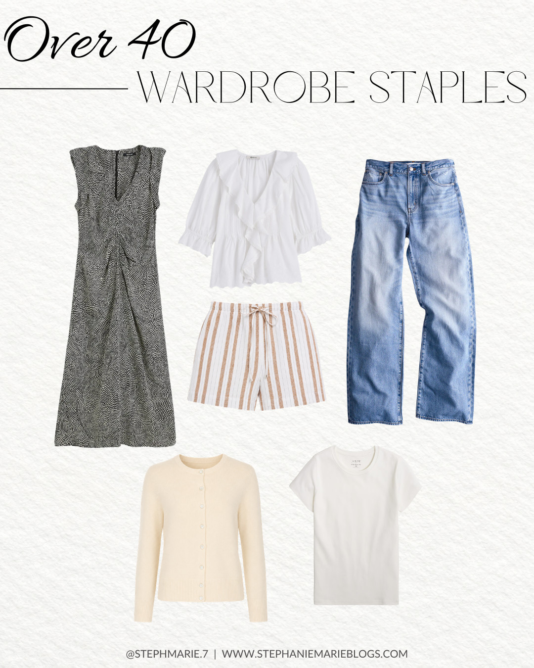 My over 40 wardrobe staples I've been wearing on repeat this summer! This midi dress is such a great option for everyday with sandals, but can also be dressed up with a strappy heel for evening events. The striped shorts have been a favorite of mine and look fab with any top and can also be thrown on over swimwear.  

 #LTKootd #LTKOver40