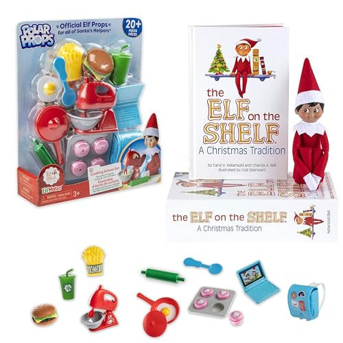 Elf on The Shelf - Brown Eyed Boy Scout Elf & Elf Polar Props | Amazon (US)