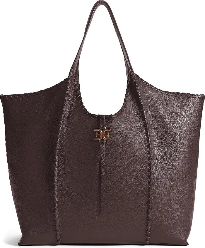 Sylvia Whipstitched Leather Tote Bag | Nordstrom Rack