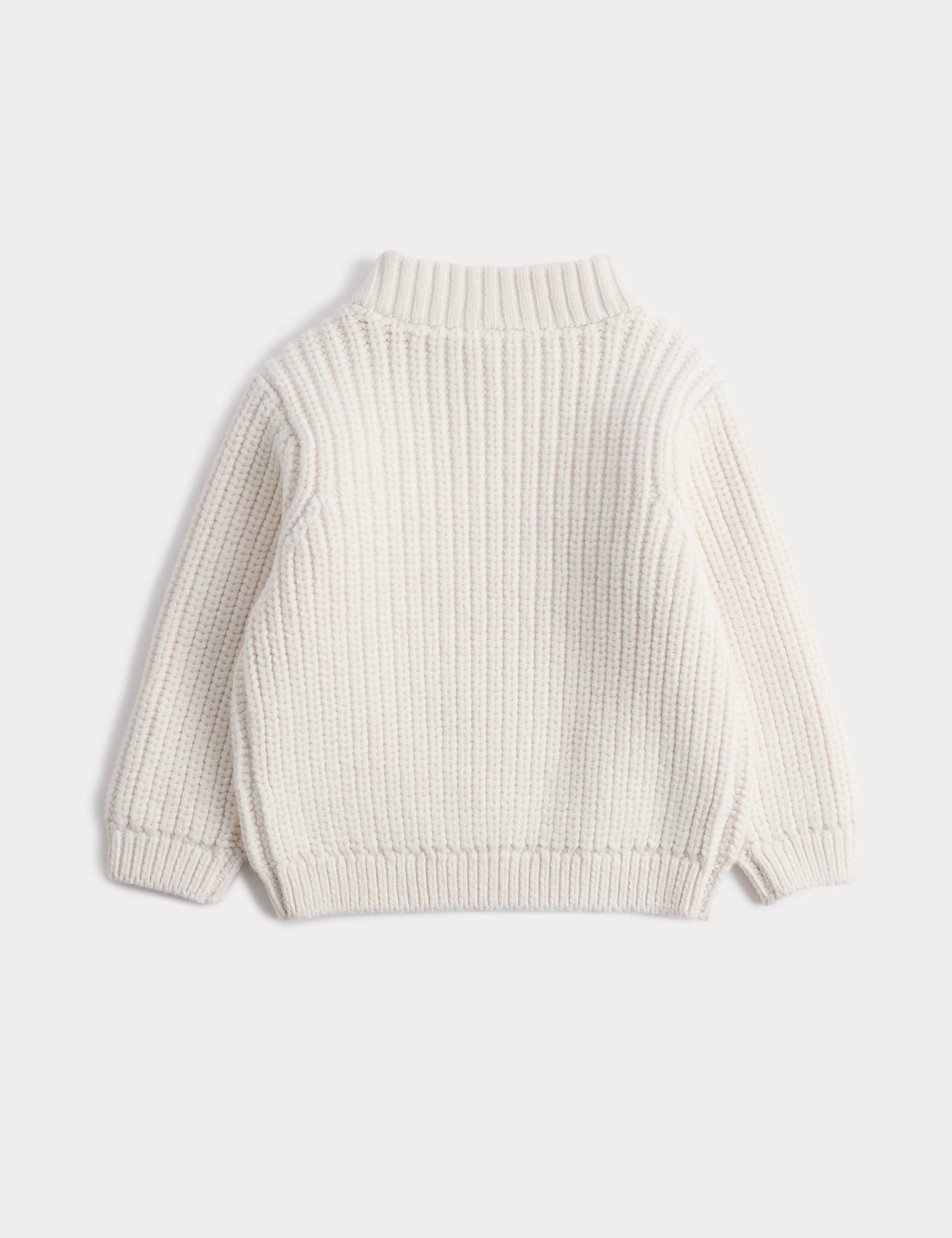 Knitted Quarter Zip Jumper (0-3 Yrs) | M&S Collection | M&S | Marks & Spencer (UK)