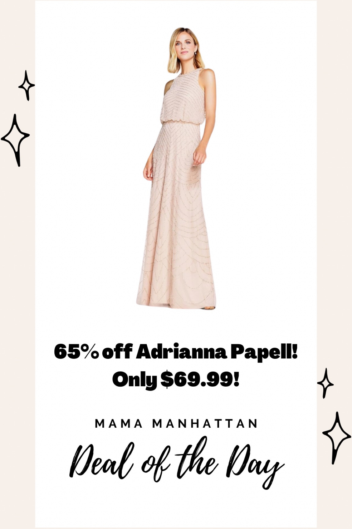 Only $69.99 for this Adrianna Papell gown! Just in time for gala and wedding season! 

#LTKfindsunder100 #LTKsalealert #LTKparties