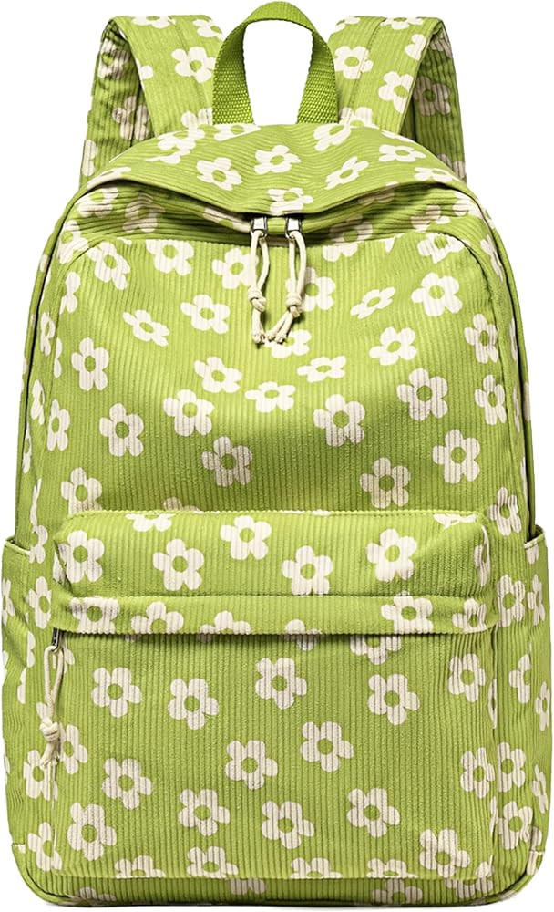School Backpack for Teen Girls Bookbags Elementary High School Corduroy Laptop Bags Women Travel ... | Amazon (US)