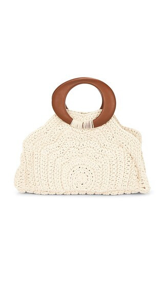 Dolce Vita Maren Crochet Top Handle Bag in Cream. | Revolve Clothing (Global)