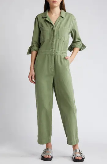 Treasure & Bond Herringbone Utility Jumpsuit | Nordstrom | Nordstrom