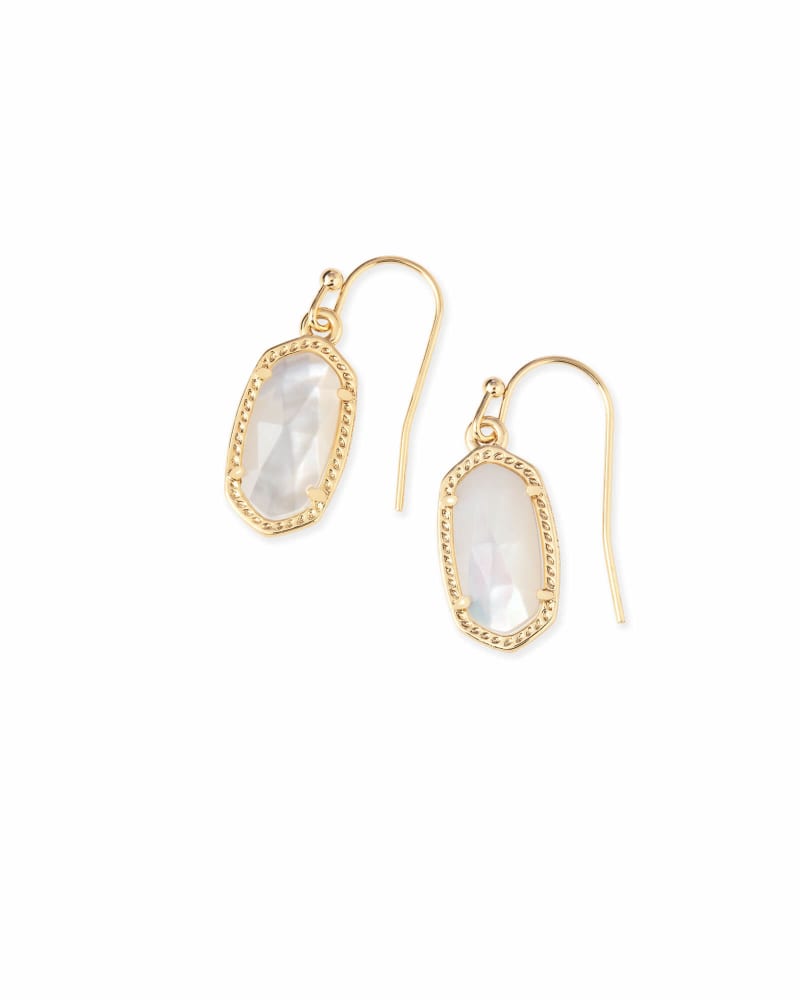 Lee Gold Drop Earrings in Ivory Pearl | Kendra Scott