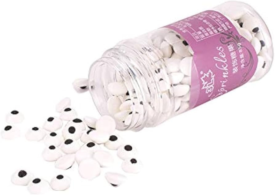 1 Bottle Candy Eyeballs Eyes Cake Cupcake Sprinkles Cookie Decorations Sweet Personalities Edible... | Amazon (US)