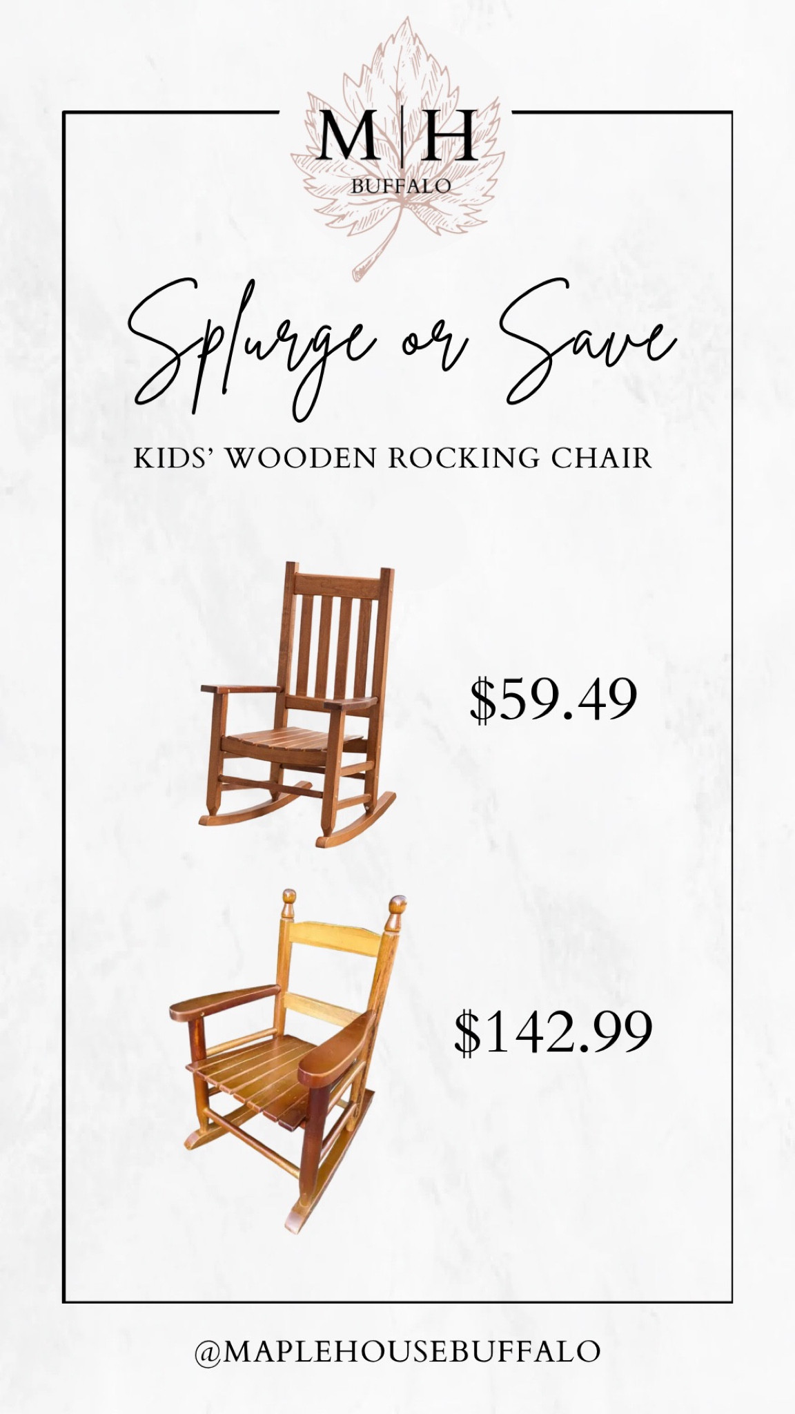 Kids wooden rocking chair - both highly rated - both are a traditional, rich wood-toned chair that look similar to the chair I thrifted for our nursery.


#LTKunder100 #LTKFind #LTKhome